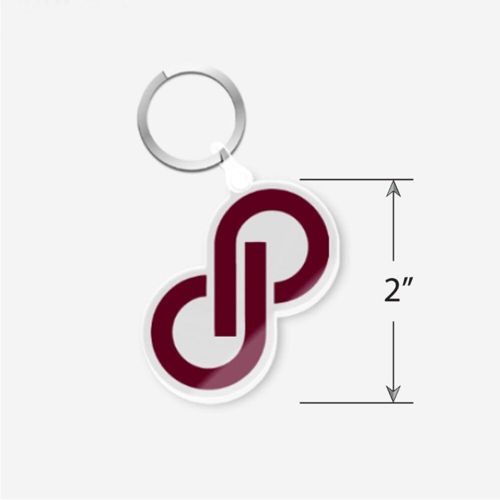 Poshmark Official Keychain from PoshFest Purple and white